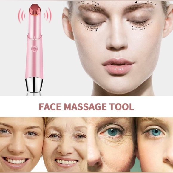 New! Eye & Face Massage Tool Wand Pen, Eye Lift Wand Heated Warm, Vibration, Fir - Picture 6 of 17